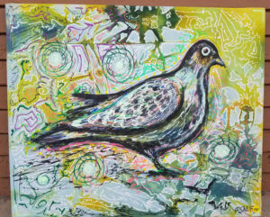 Big Flocker - Painting by Grateful Dad